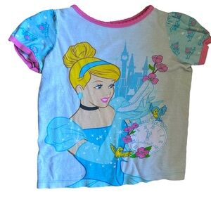 Y2K Disney Cinderella Kids Shortsleeve Princess